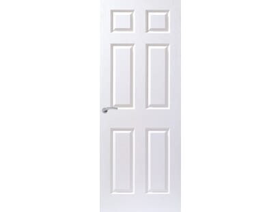 Textured White 6 Panel Fd60 Fire Door Image