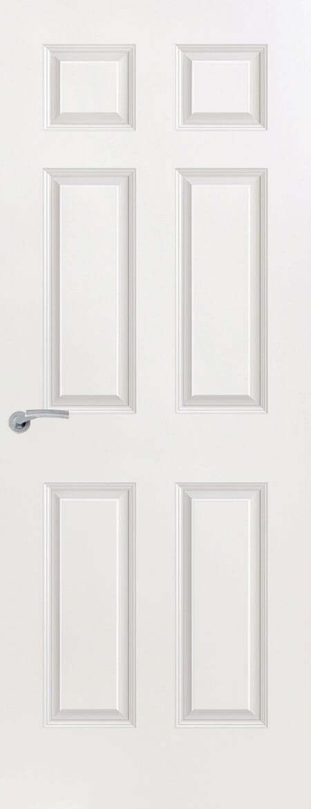 Smooth White 6 Panel FD60 Fire Door