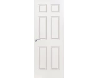 Smooth White 6 Panel FD60 Fire Door
