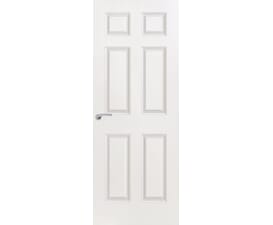 1981 x 686 x 54mm Premdor White Moulded Smooth 6 Panel FD60 Fire Door