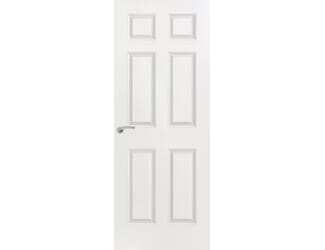 Premdor White Moulded Smooth 6 Panel FD60 Fire Door