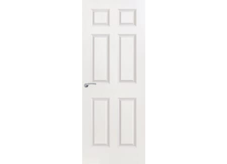 White Moulded Smooth 6 Panel FD60 Fire Door