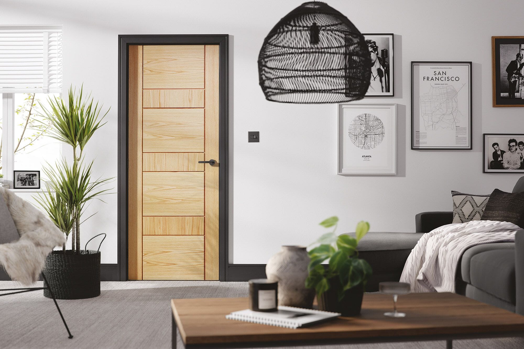 Edmonton Oak - Prefinished Fire Door