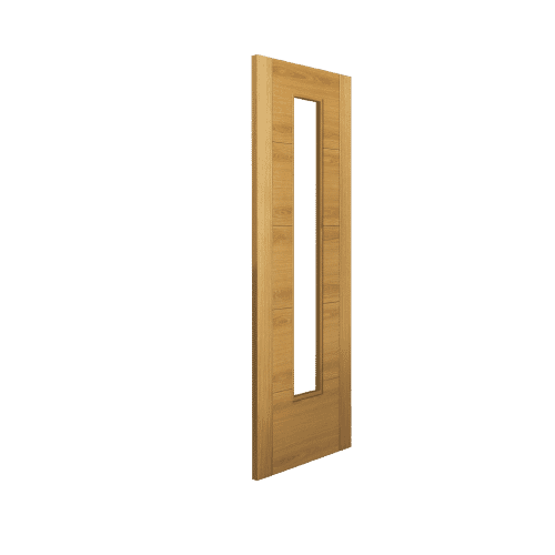 Emral Oak Glazed Prefinished Fire Door at Vivid Doors