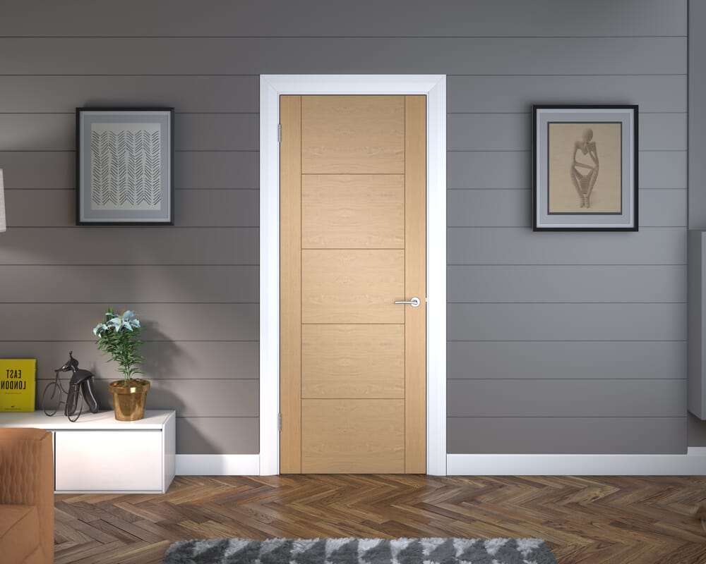 762x1981x44mm (30") Iseo Oak - Prefinished Fire Door