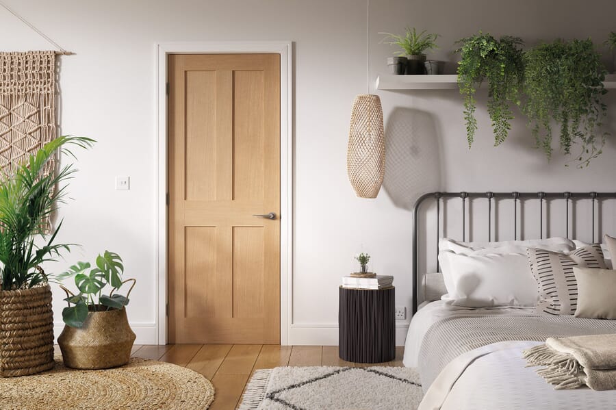 Oak London 4P Fire Door