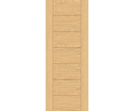 Modern 7 Panel Oak Fire Doors