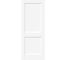 Modern White Shaker 2 Panel Prefinished Fire Door