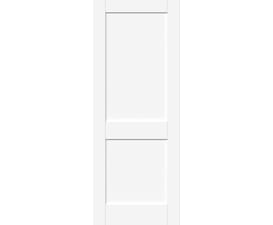 1981mm x 686mm x 44mm (27") FD30 Modern White Shaker 2 Panel Fire Door