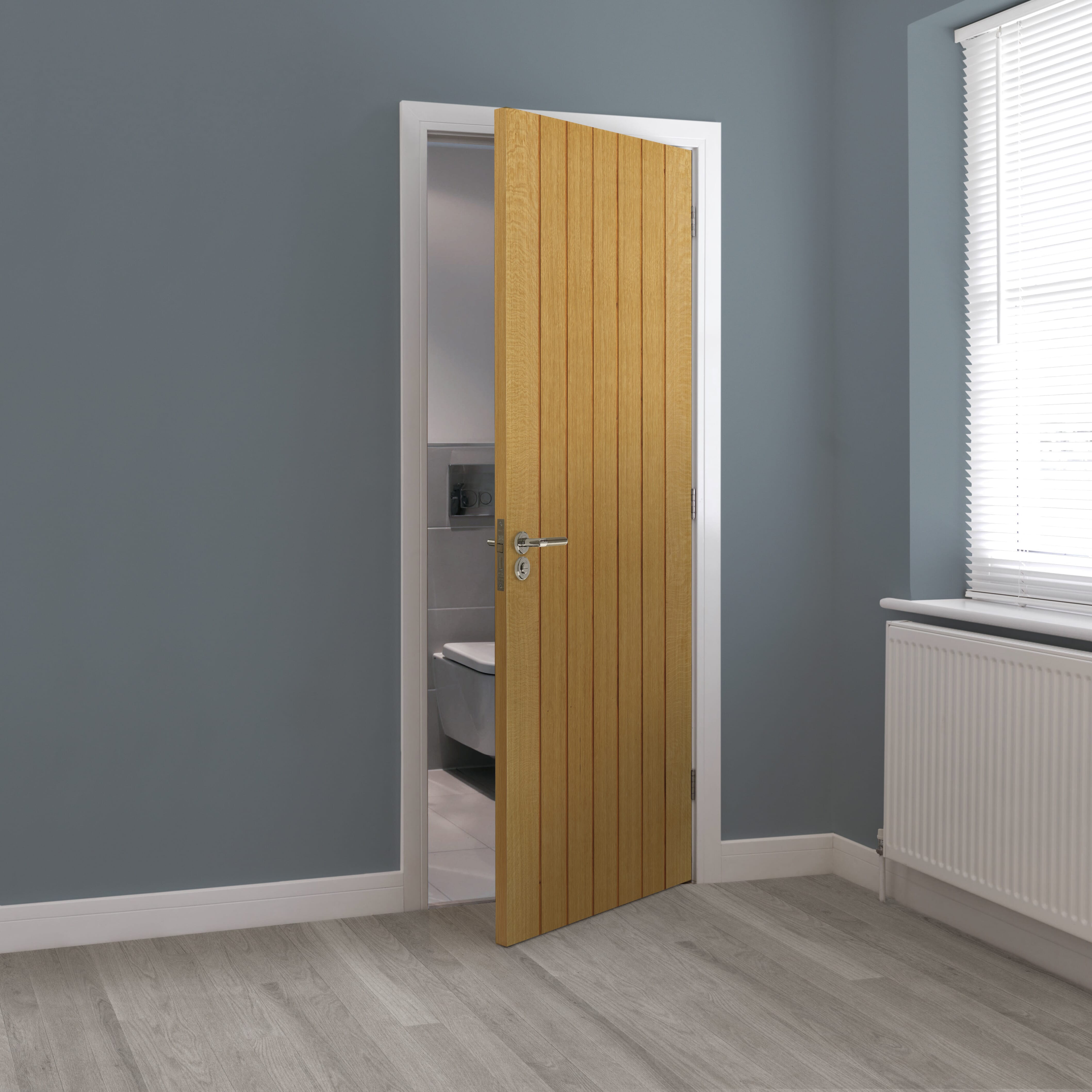 Oak Cherwell Prefinished Fire Door at Vivid Doors
