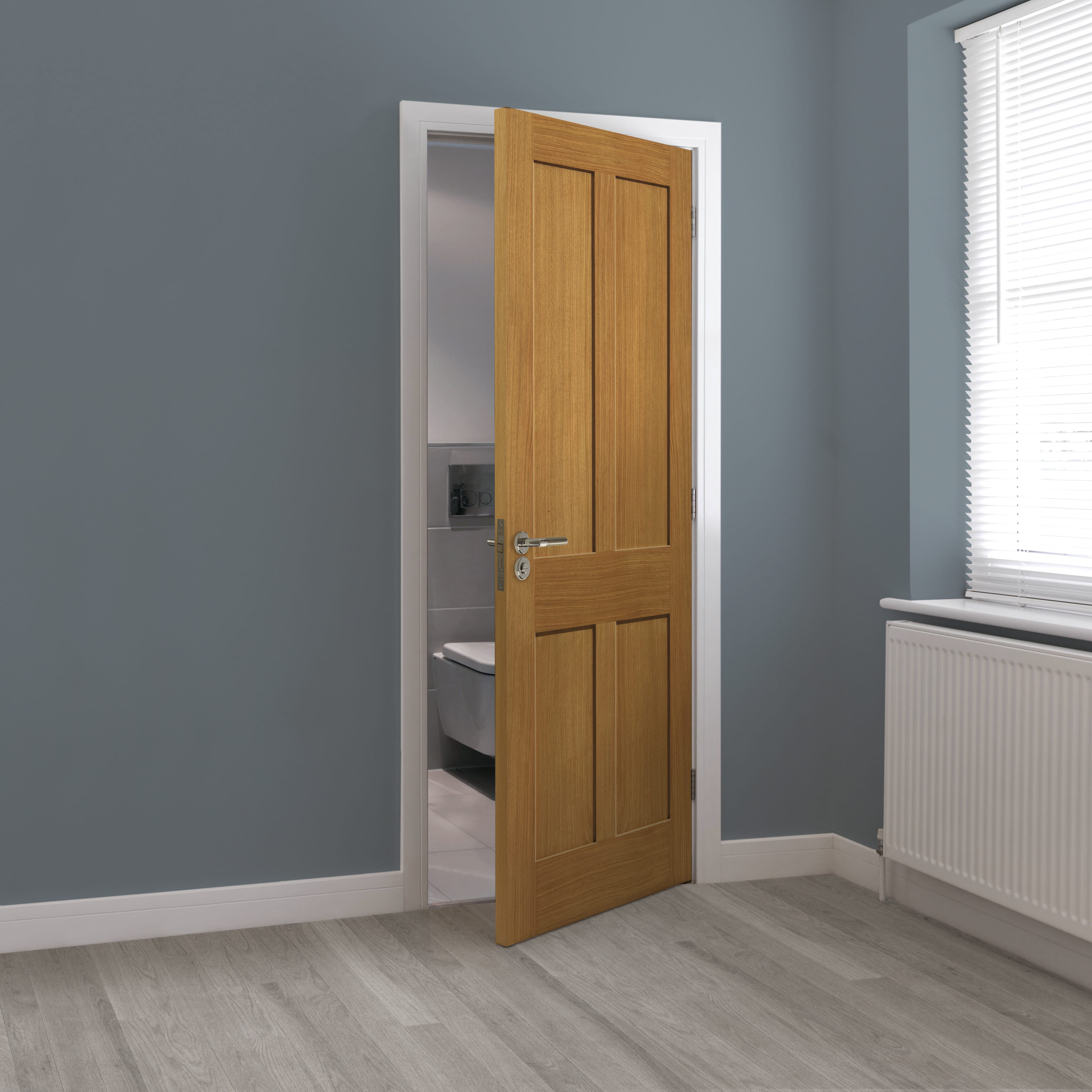 1981mm x 686mm x 44mm (27") FD30 Oak Rushmore Door