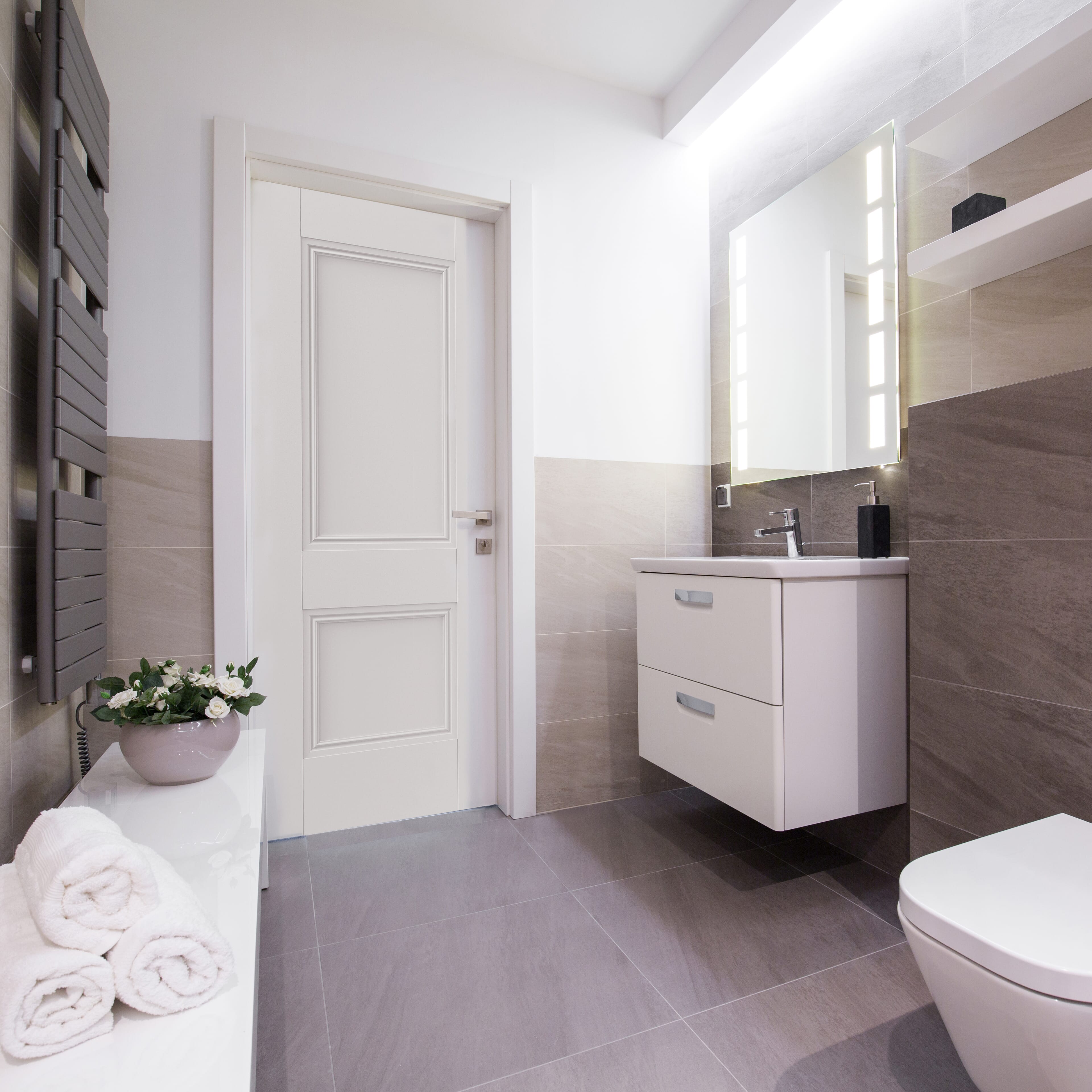 White Primed Hardwick Fire Door