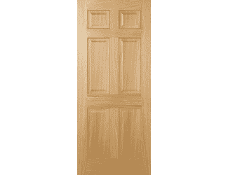 Regency Oak 6 Panel - Prefinished Fire Door