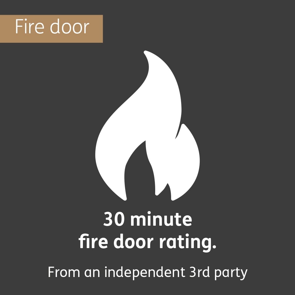 Suffolk Oak - Prefinished Fire Door