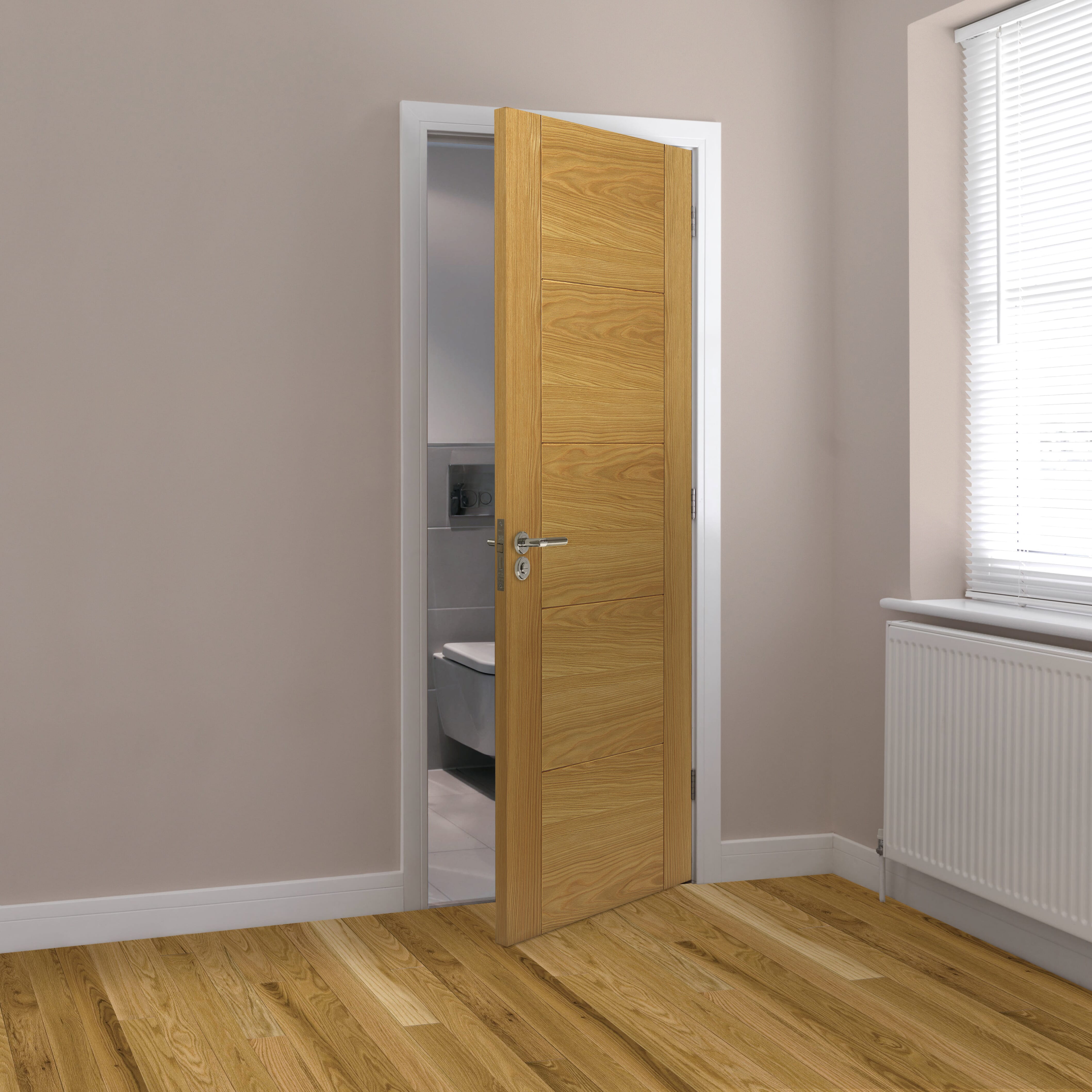 2040mm x 726mm x 44mm FD30 Tigris Oak - Prefinished Door