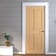 Traditional Oak 4 Panel Fire Door
