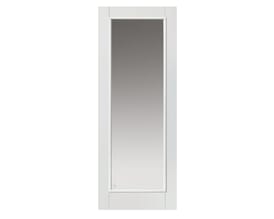 White Tobago Glazed Fire Door
