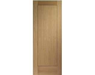Flush Oak with Walnut Inlay Fire Door Blank