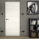 White Primed Horizontal 5 Panel Fire Door