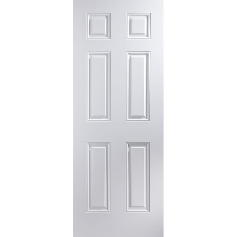 White Arlington 6P Fire Door