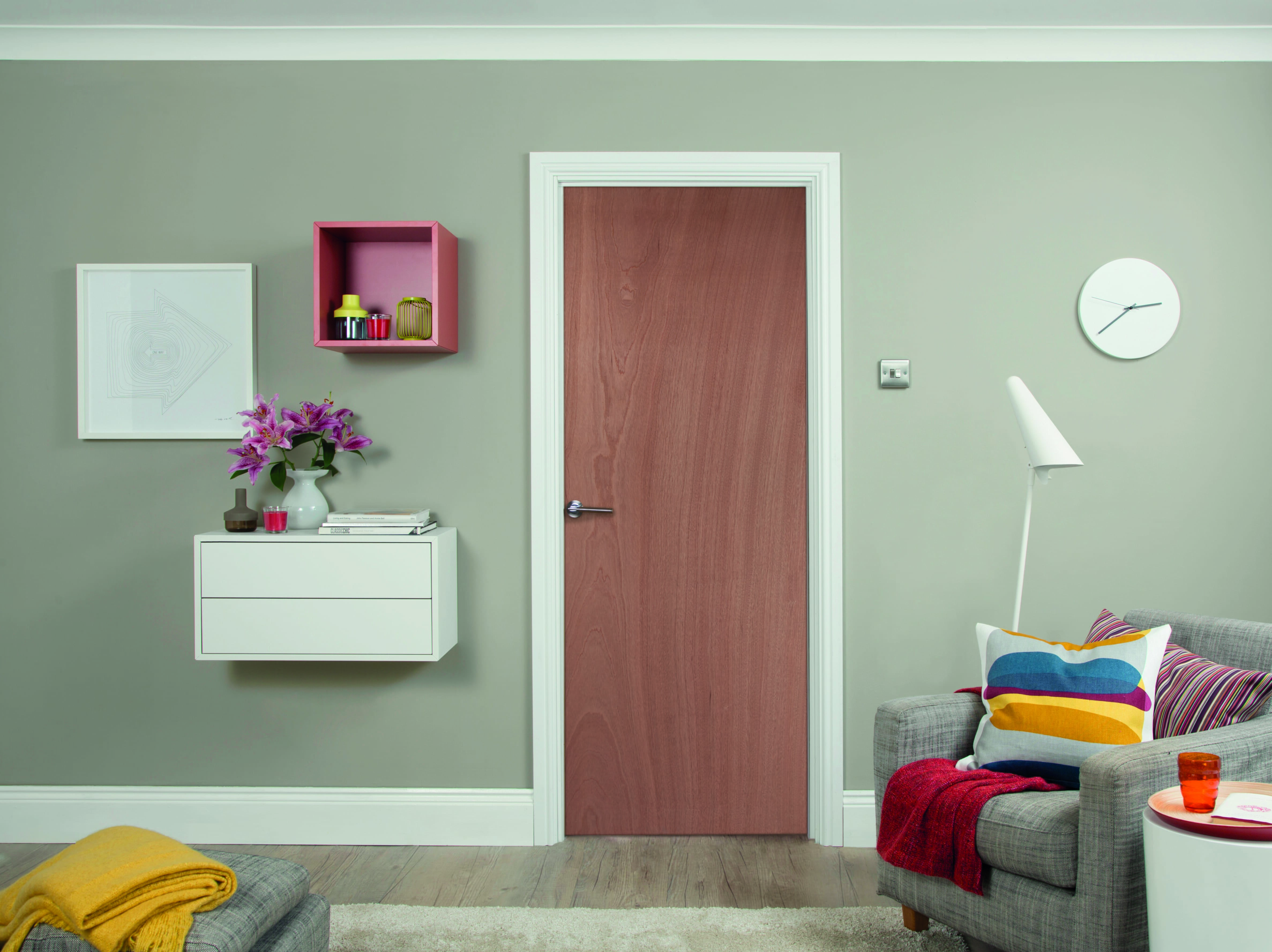 1981 x 686 x 44mm Paint Grade Ply Fire Door by Jeld-Wen