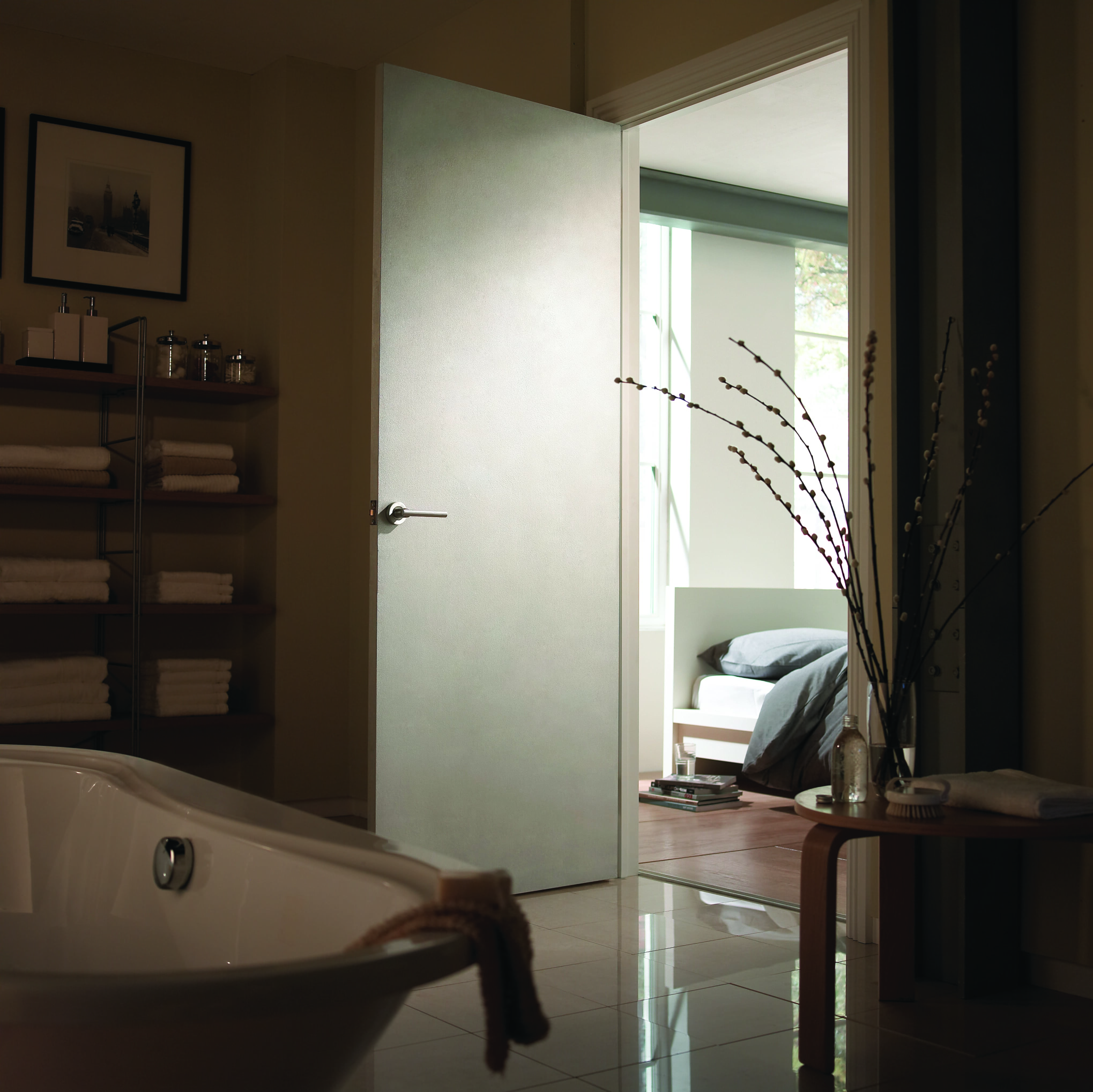 1981 x 686 x 44mm Paint Grade Ply Fire Door by Jeld-Wen