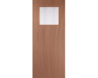 Paint Grade GG01 Glazed Fire Door by Jeld-Wen