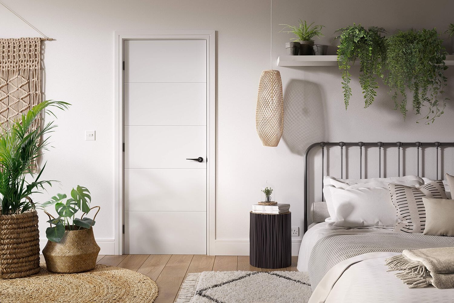 Santandor White Fire Door