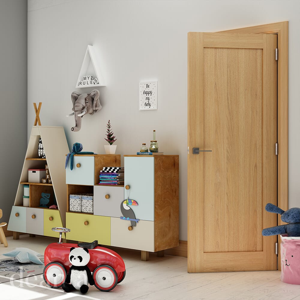 Walden Oak Fire Door