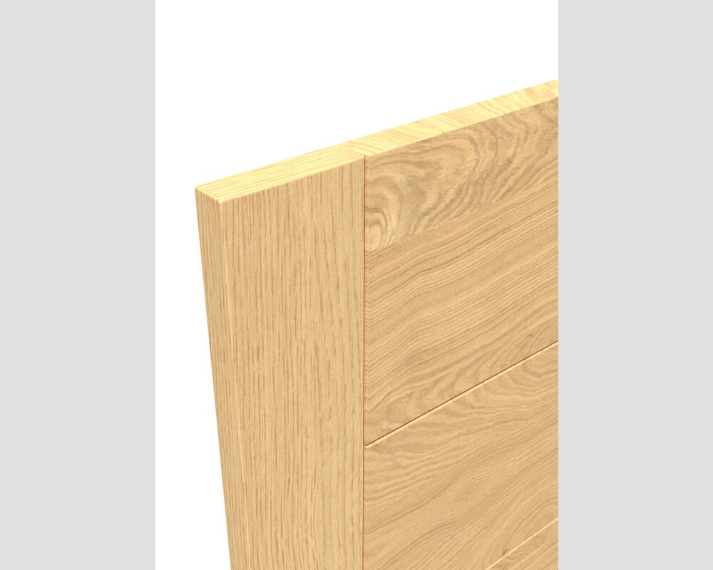 1981mm x 610mm x 44mm (24") FD30 Modern 7P Oak - Prefinished Door