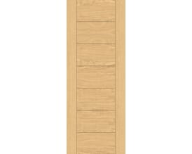 Modern 7 Panel Oak - Prefinished Fire Door