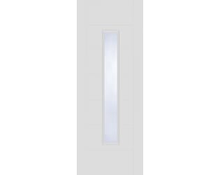 White Corsica 18G 1 Light Clear Glazed Fire Door