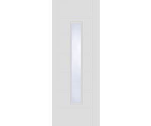White Corsica 18G 1 Light Clear Glazed Fire Door