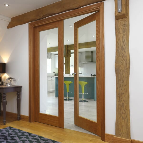 Oak Fuji Glazed Fire Door at Express Doors Direct