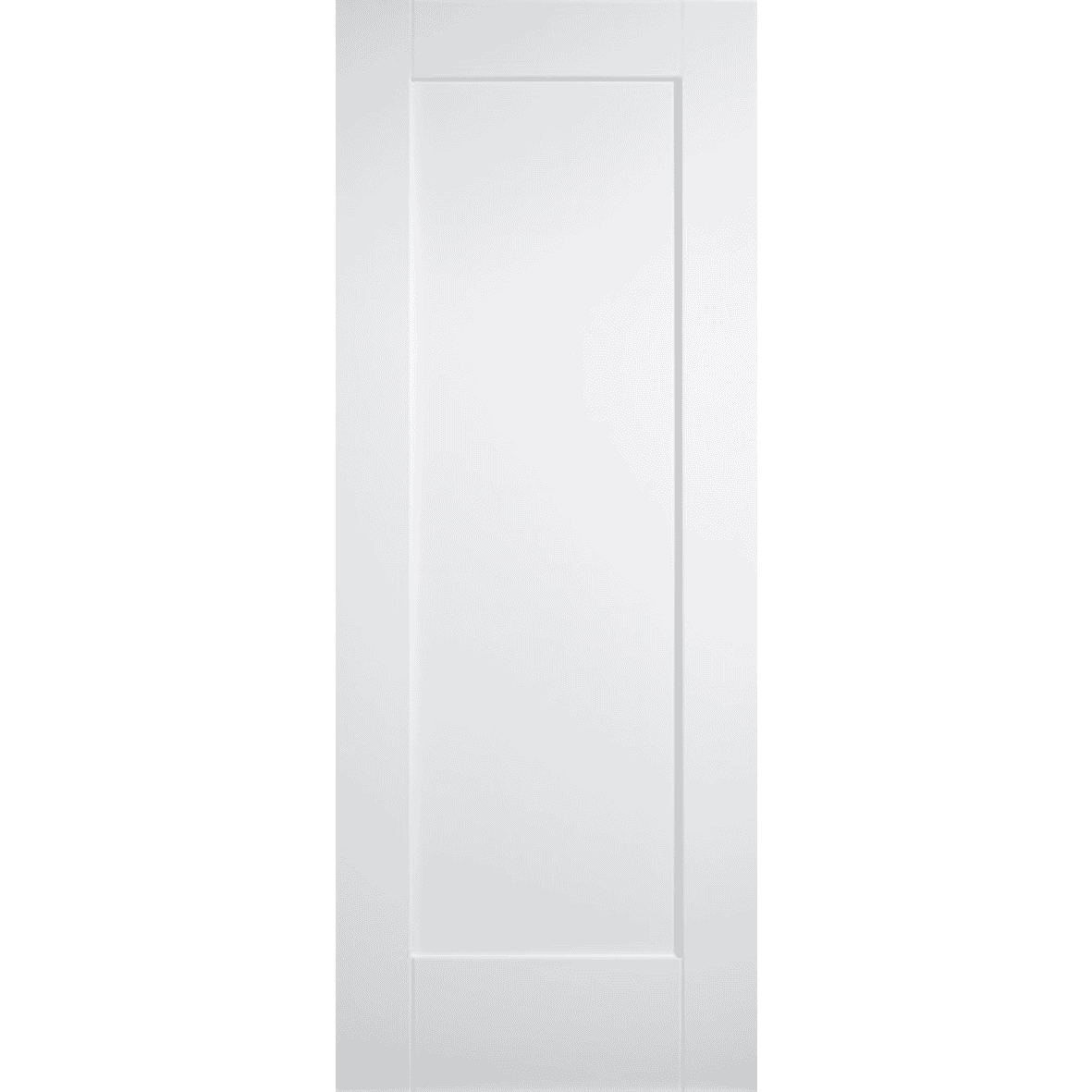 White Primed Shaker 1 Panel Fire Door