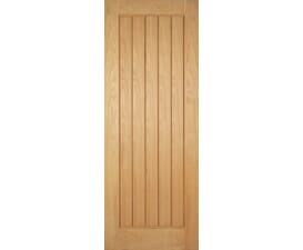 2040 x 726 x 44mm Mexicano Unfinished Oak Fire Door by LPD
