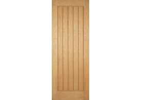 2040 x 526 x 44mm Mexicano Prefinished Oak Fire Door by LPD