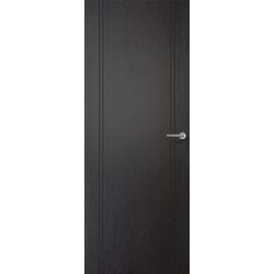 Monaco Black Laminate Fire Door