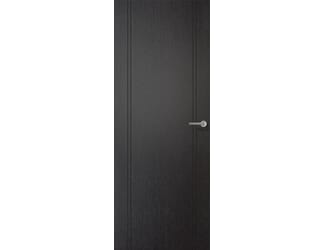 Monaco Black Laminate Fire Door