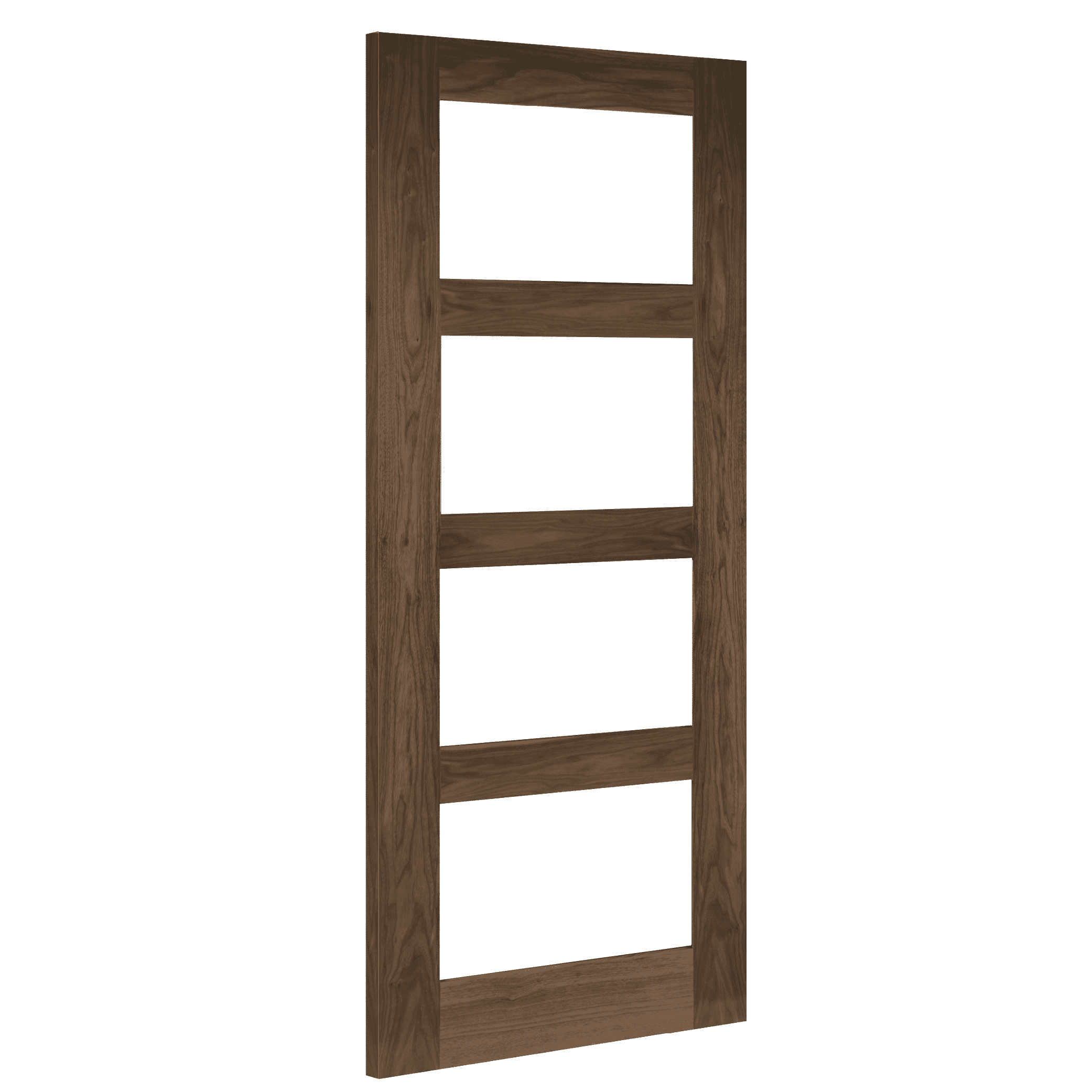 838x1981x44mm (33") Coventry Walnut Glazed - Clear Prefinished Fire Door