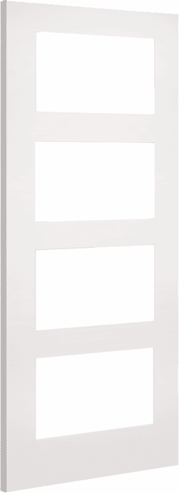 686x1981x44mm (27") Coventry White 4 light clear fire door