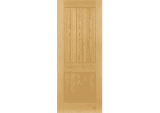 Ely Oak 2 Panel - Prefinished Fire Door