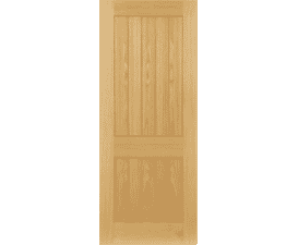 Ely Oak 2 Panel - Prefinished Fire Door