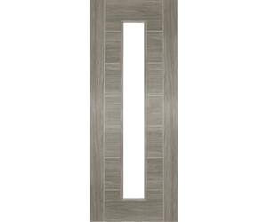 Corisca Light Grey Glazed Laminate Fire Door