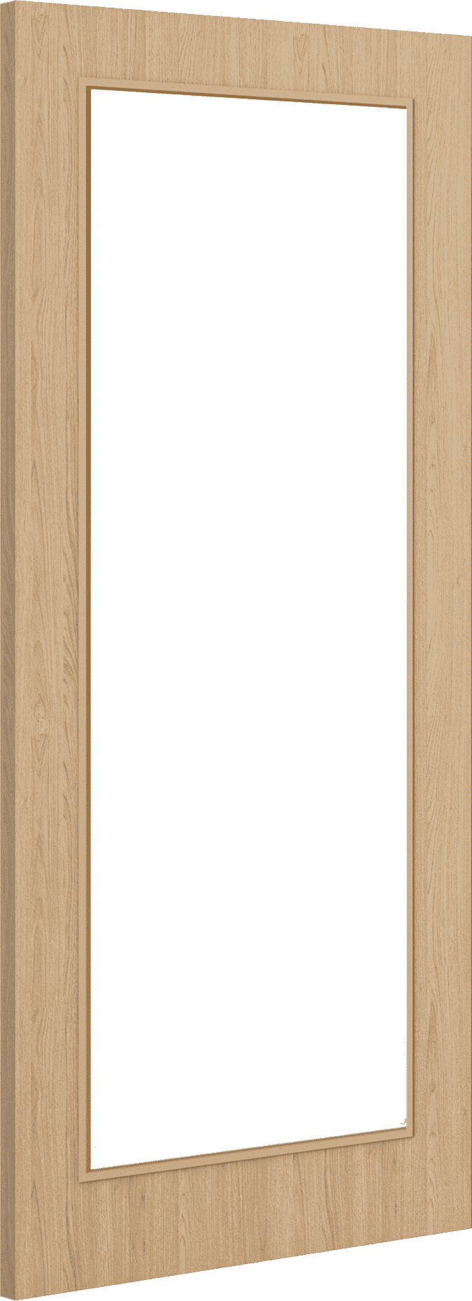 2040mm x 526mm x 44mm Architectural Oak 05 Frosted Glazed - Prefinished FD30 Fire Door Blank