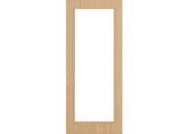 2040mm x 426mm x 44mm Architectural Oak 05 Frosted Glazed - Prefinished FD30 Fire Door Blank