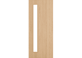 1981mm x 457mm x 44mm (18") Architectural Oak 06 Frosted Glazed - Prefinished FD30 Fire Door Blank