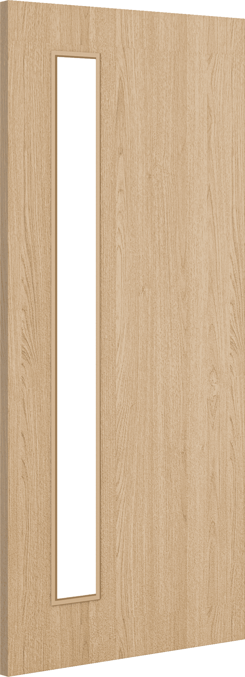 1981mm x 838mm x 54mm (33") Architectural Oak 06 Clear Glazed - Prefinished FD60 Fire Door Blank