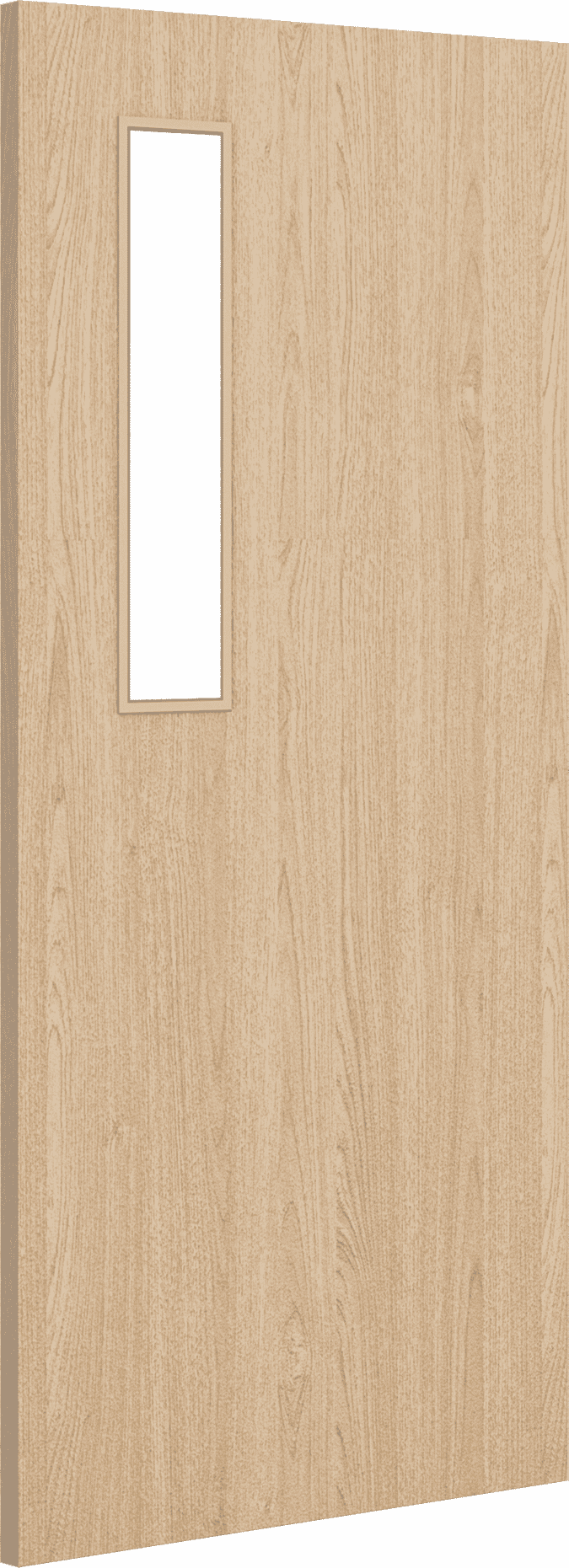 2040mm x 826mm x 54mm Architectural Oak 08 Clear Glazed - Prefinished FD60 Fire Door Blank