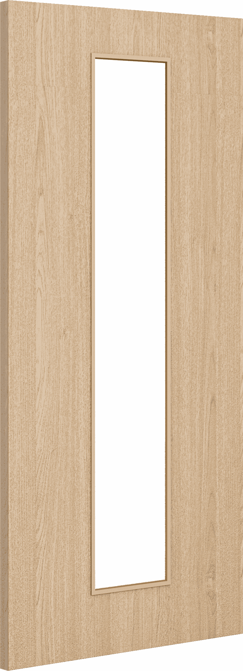 1981mm x 762mm x 54mm (30") Architectural Oak 10 Clear Glazed - Prefinished FD60 Fire Door Blank